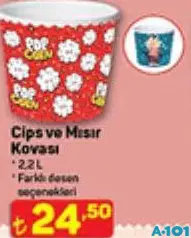 CİPS VE MISIR KOVASI 2,2 L